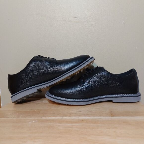 G/Fore Gallivanter Pebble Leather Golf Shoes Onyx Black G4MC20EF01 Men's 11.5 - Picture 4 of 7